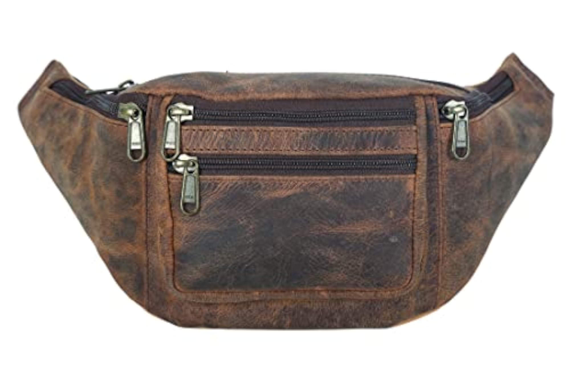 Water Resistant Canvas Leather Motorcycle Travel Fanny Pack